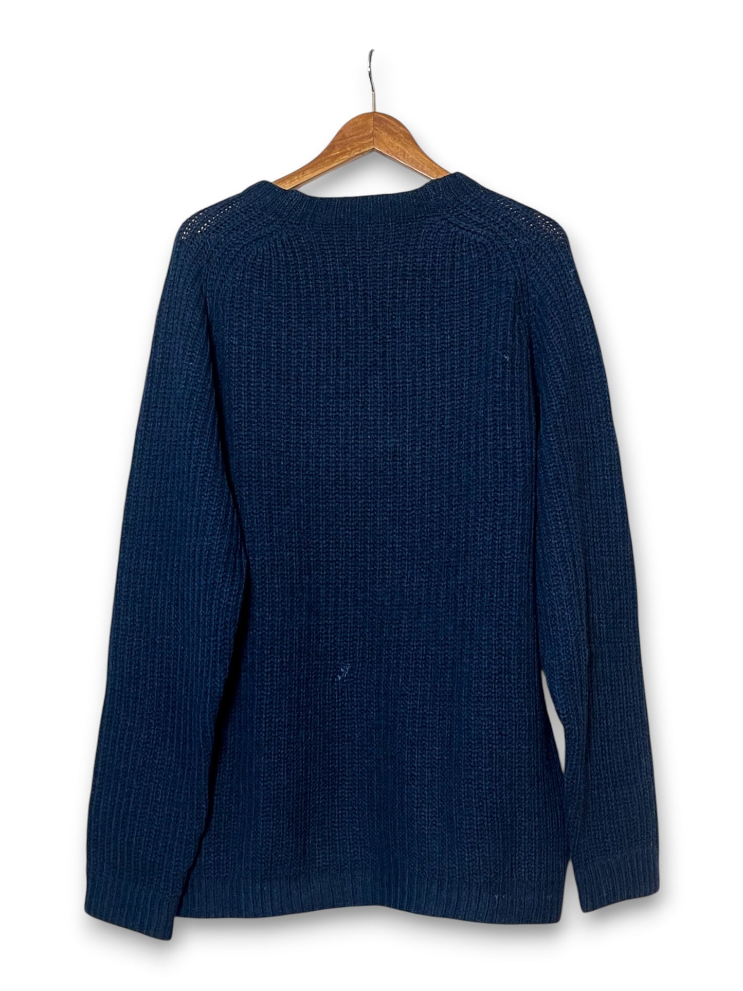 Vintage Navy Blue Fisherman Sweater (XL)