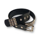 Black Studded Belt (L)