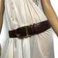 Vintage Sandy Duftler Designs Brown Leather Spur Belt (M)
