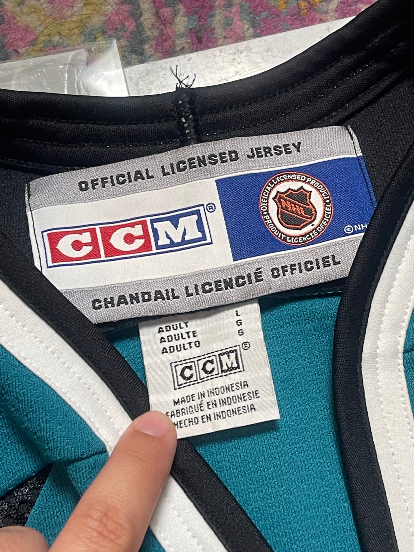 NHL San Jose Sharks Hockey Jersey (L)