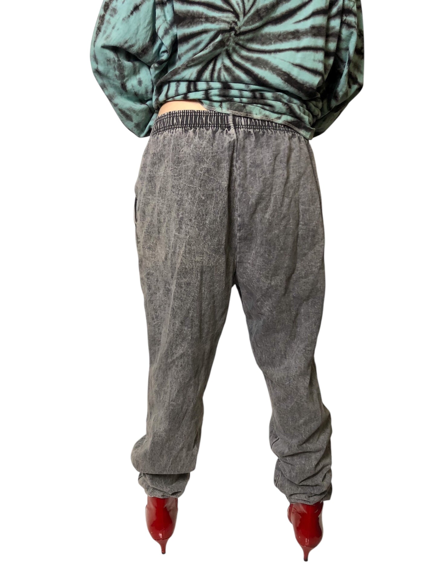 80’s/90’s Tory Island Gray Acid Wash Jeans (XL)