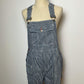 90’s/Y2K Railroad Stripe Overall Shorts (M)