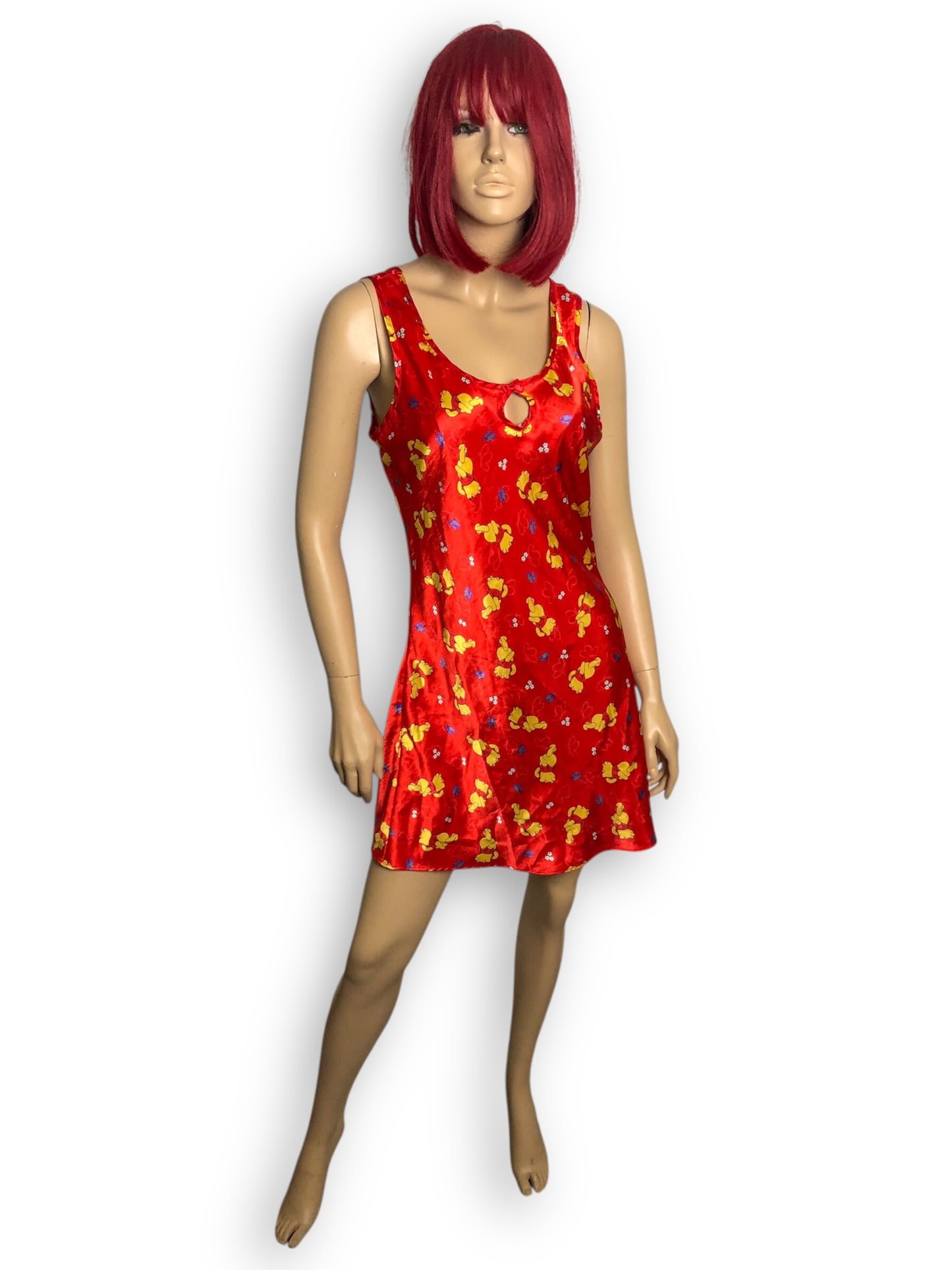 90’s Winnie the Pooh Red Slip Dress (M)