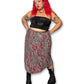 Y2K Paisley Pleated Midi Skirt (XL/1X)