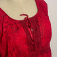 90’s/Y2K Floral Sheer Blouse (M)