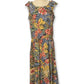80’s/90’s Retro Tropical Midi Dress (XL/1X)