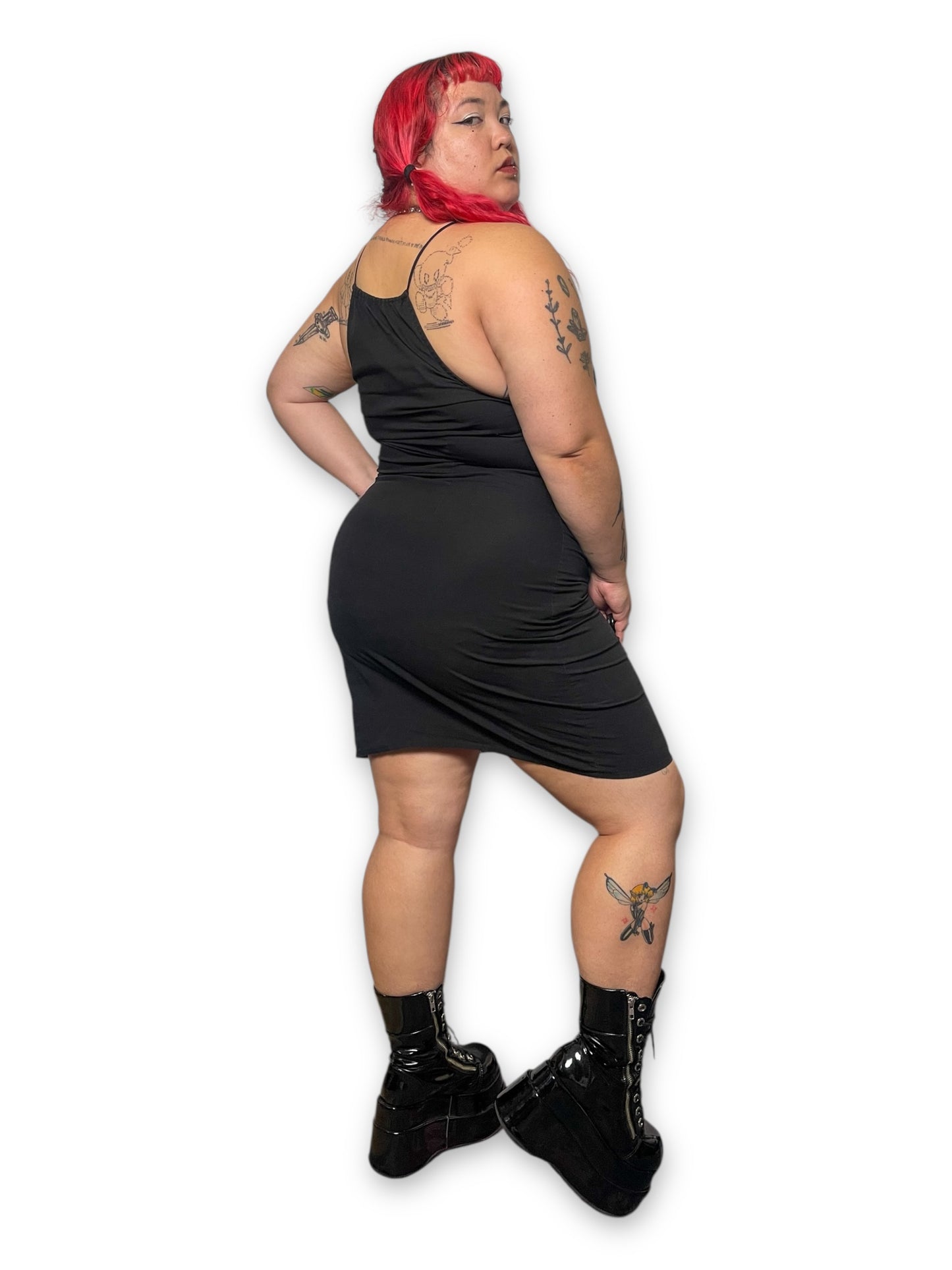 Y2K/Modern Black Halter Dress (XL)