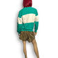 90’s Altitude Turquoise and White Retro Sweatshirt (M)
