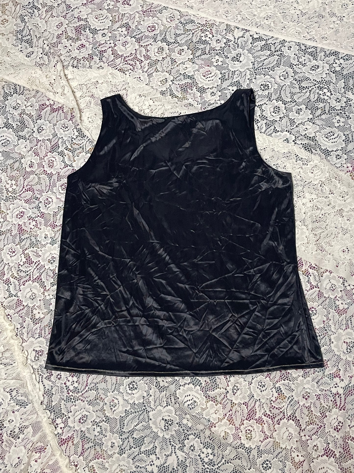 80’s Satin Party Tank Top (S/M)