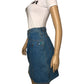80’s Palmetto’s Light Wash Denim Skirt (M)