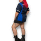 Y2K/Modern Navy Blue Work Shirt (XL/2X)
