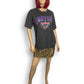 90’s/Y2K Montana Gray Striped T-Shirt (L)