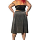 80’s/90’s Tumbleweeds Gray Velvet Skirt (XL/2X/3X)