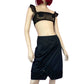 60's ‘Skirt Saver’ by Beverly Vogue California Black Slip Skirt (M)