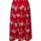 60’s/70’s Japanese Print Pleated Skirt (XS)