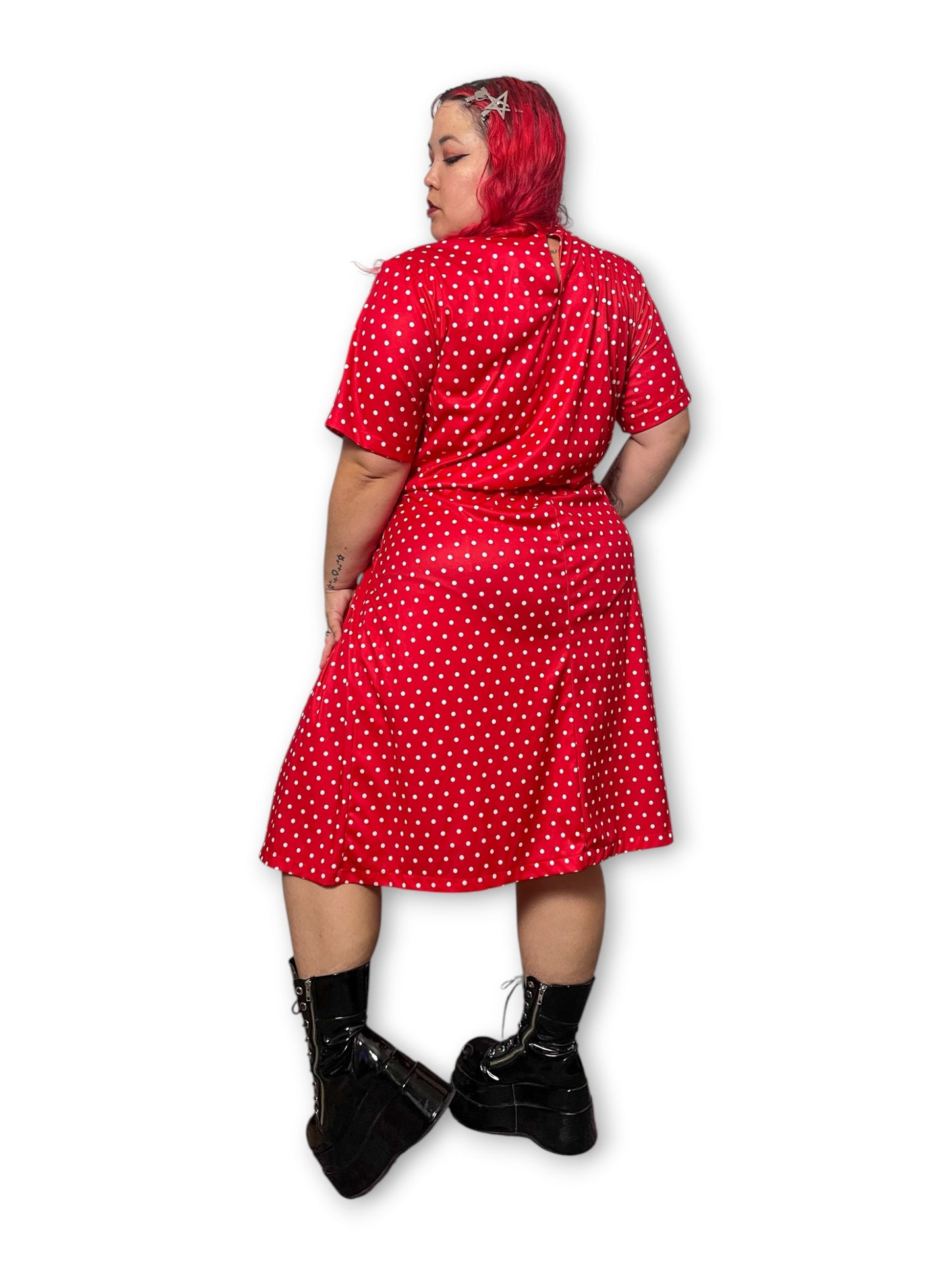 90’s/Y2K Polka Dot A-Line Dress (1X/2X)