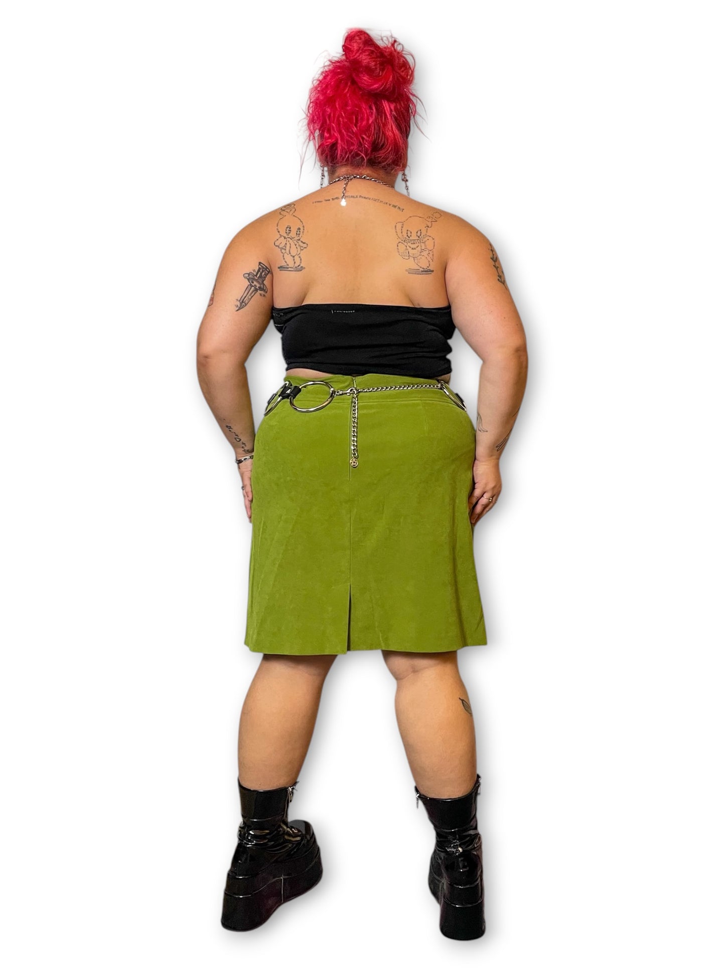 Y2K Lime Green Skirt (2X/3X)