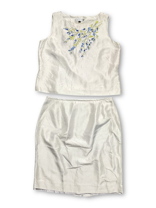 90’s Travis Ayers Gray Silk 2-Piece Set (XL)