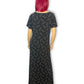 90’s Eddie Bauer Black Floral Maxi Dress (L)