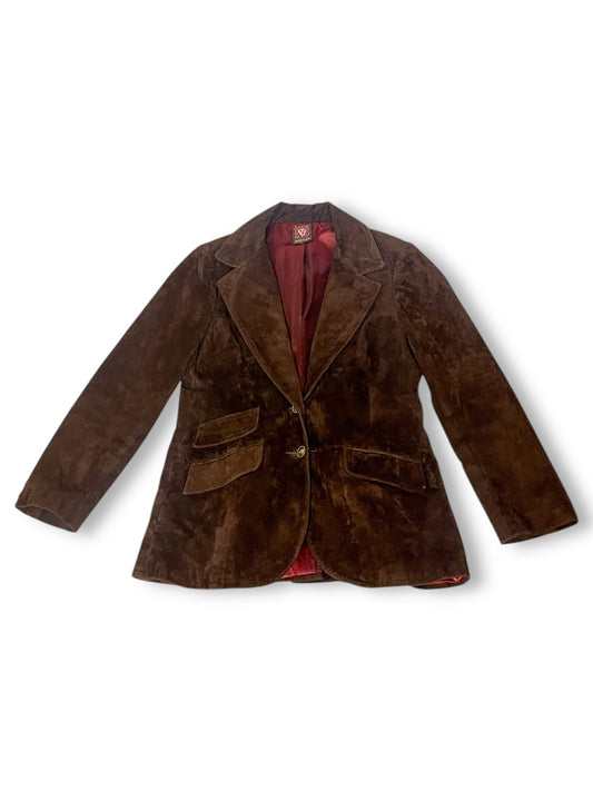 70’s/80’s Brown Suede Blazer (M)