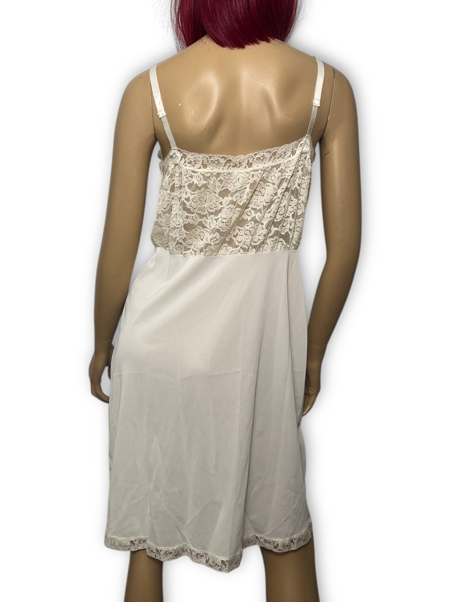 50’s/60’s Penney’s Adonna White Slip Dress (L)