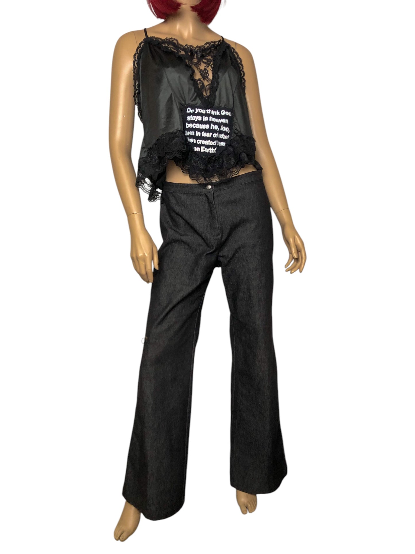 90’s/Y2K Cop. Copine Black Denim Jeans (L)