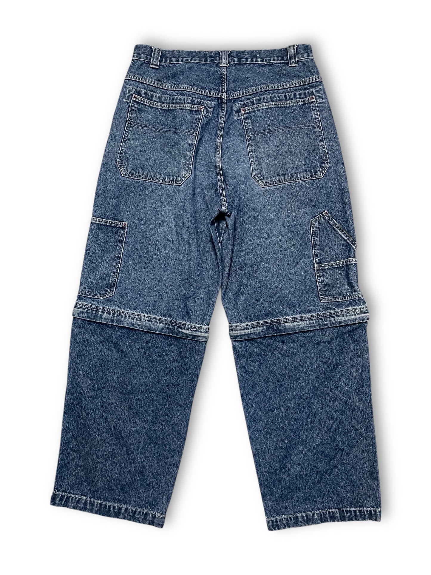 Y2K No Boundaries Denim Cargo Jeans (L/XL)