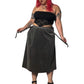 80’s/90’s Tumbleweeds Gray Velvet Skirt (XL/2X/3X)