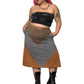 90’s Tumbleweeds Neutral Colorblock Skirt (XL/2X/3X)
