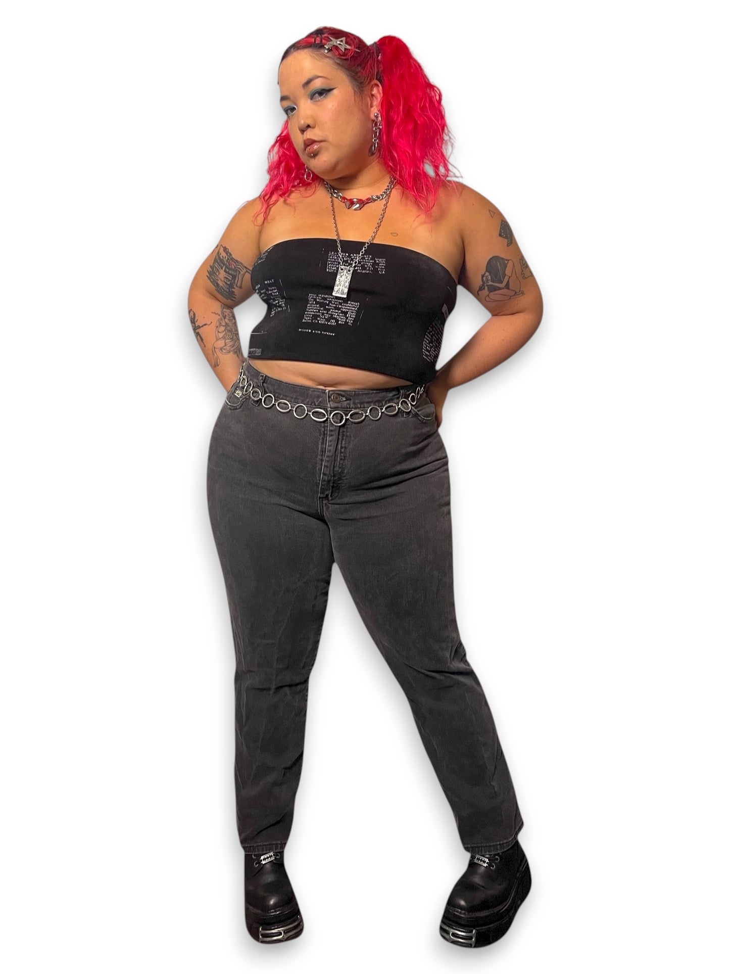 90’s/Y2K Lee Dark Gray Jeans (2X)