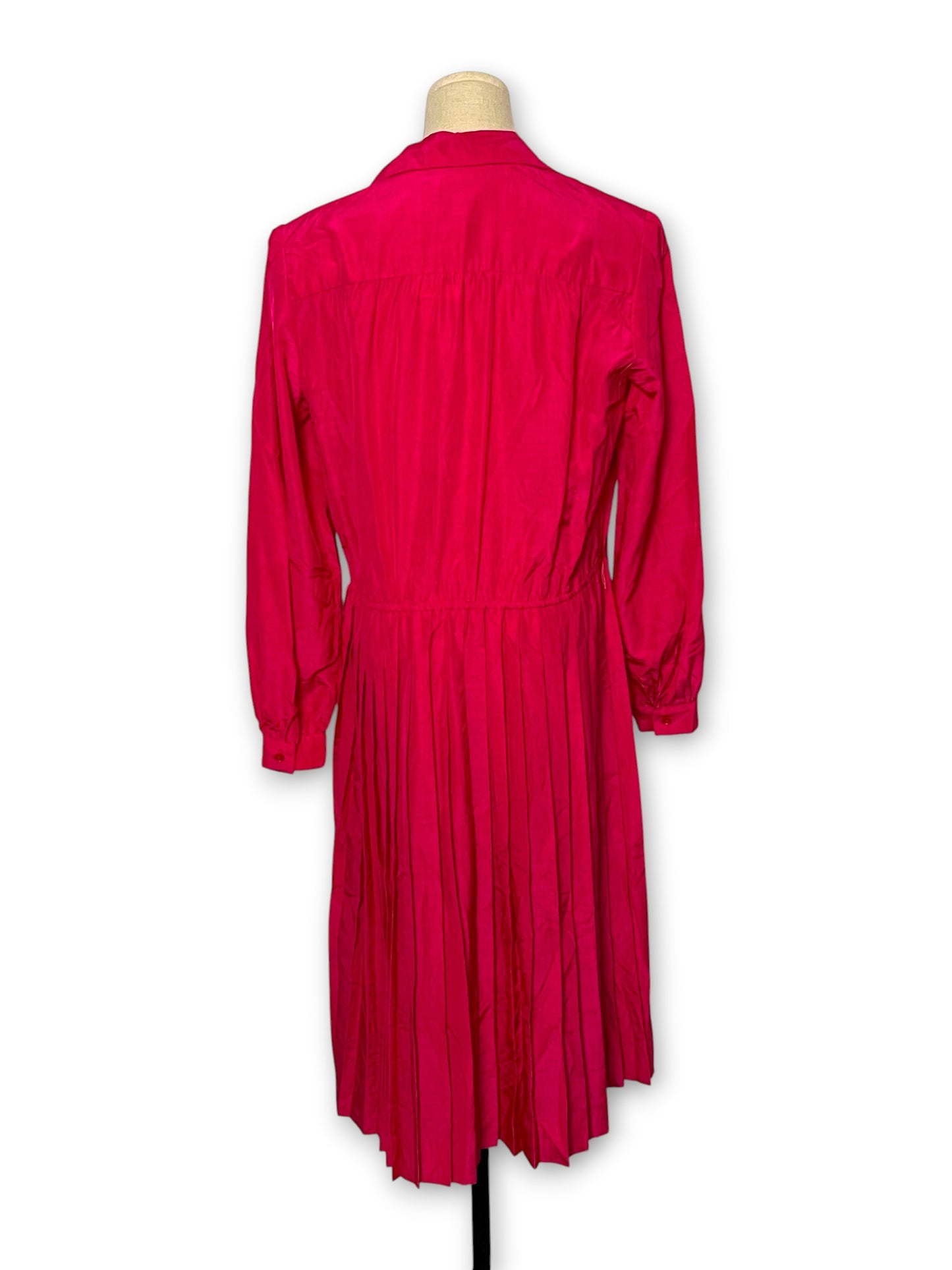 80’s Hot Pink Shirt Dress (XL/1X)