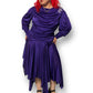 80’s David Rose Purple Retro Cocktail Dress (2X)