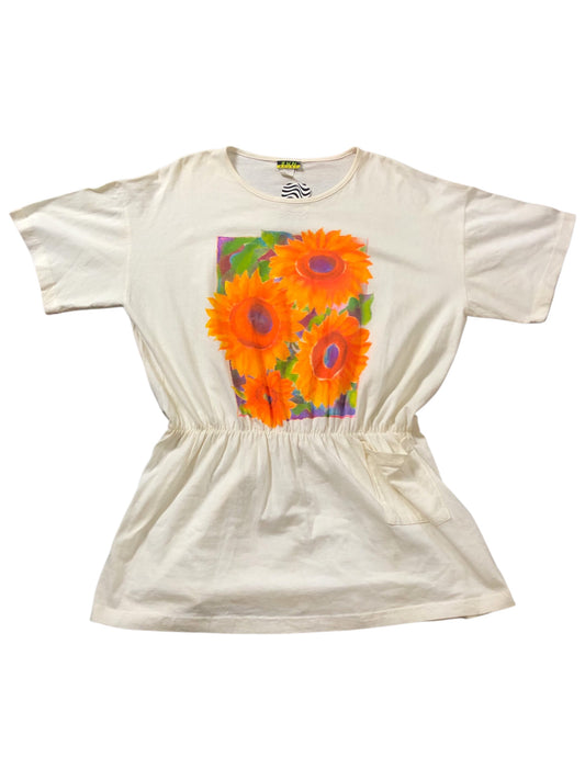 80’s Sun Bound White T-Shirt Mini Dress (M/L/XL)