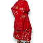 90’s August Max Woman Red Floral Print 2-Piece Set (2X)