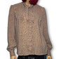 70’s/80’s Nama of California Brown Print Blouse (L/XL)