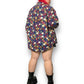 Y2K Roaman’s Colorful Checkerboard Button Down Shirt (XL/2X)