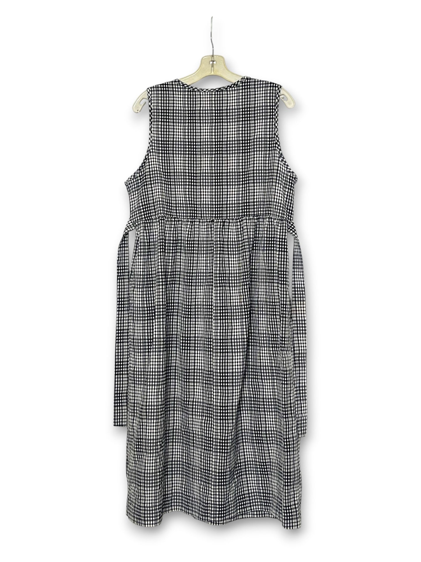 90’s Gingham Plaid Maxi Dress (L)