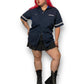 Y2K/Modern Navy Blue Work Shirt (XL/2X)