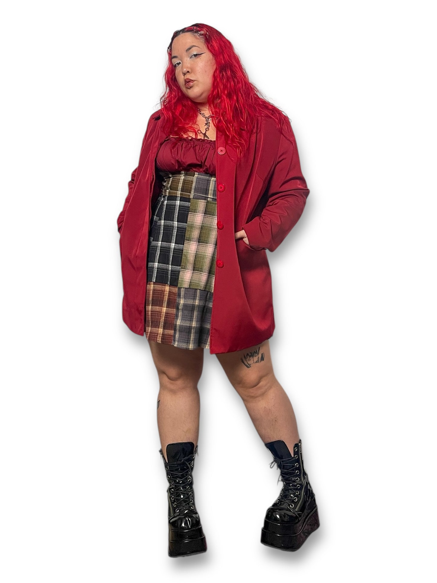 90’s Merona Red Trench Coat (L/XL)