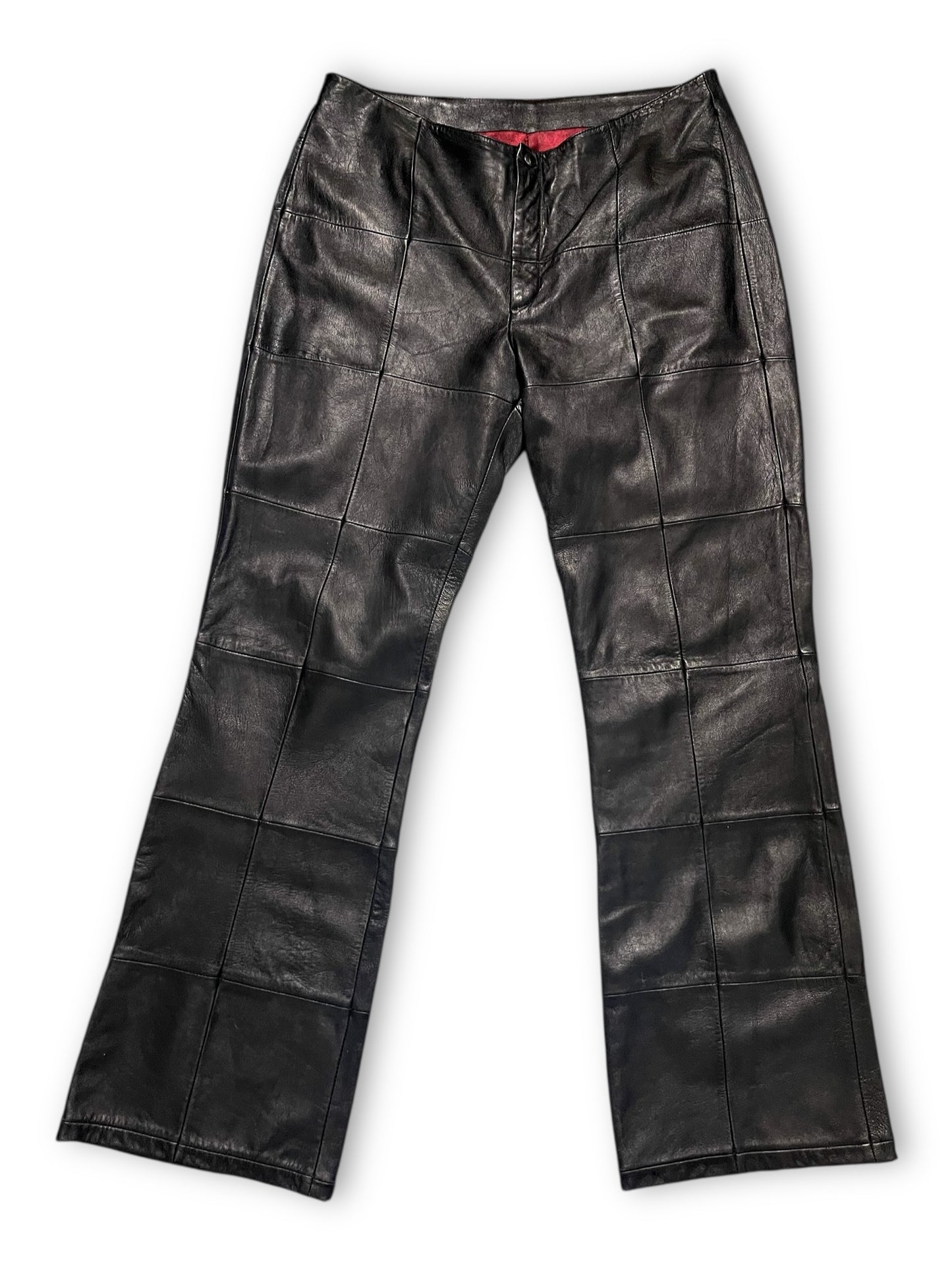 90’s Venus Williams for Wilsons Black Patchwork Leather Pants (L)