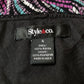 Y2K Style & Co Patterned Midi Skirt (S/M)
