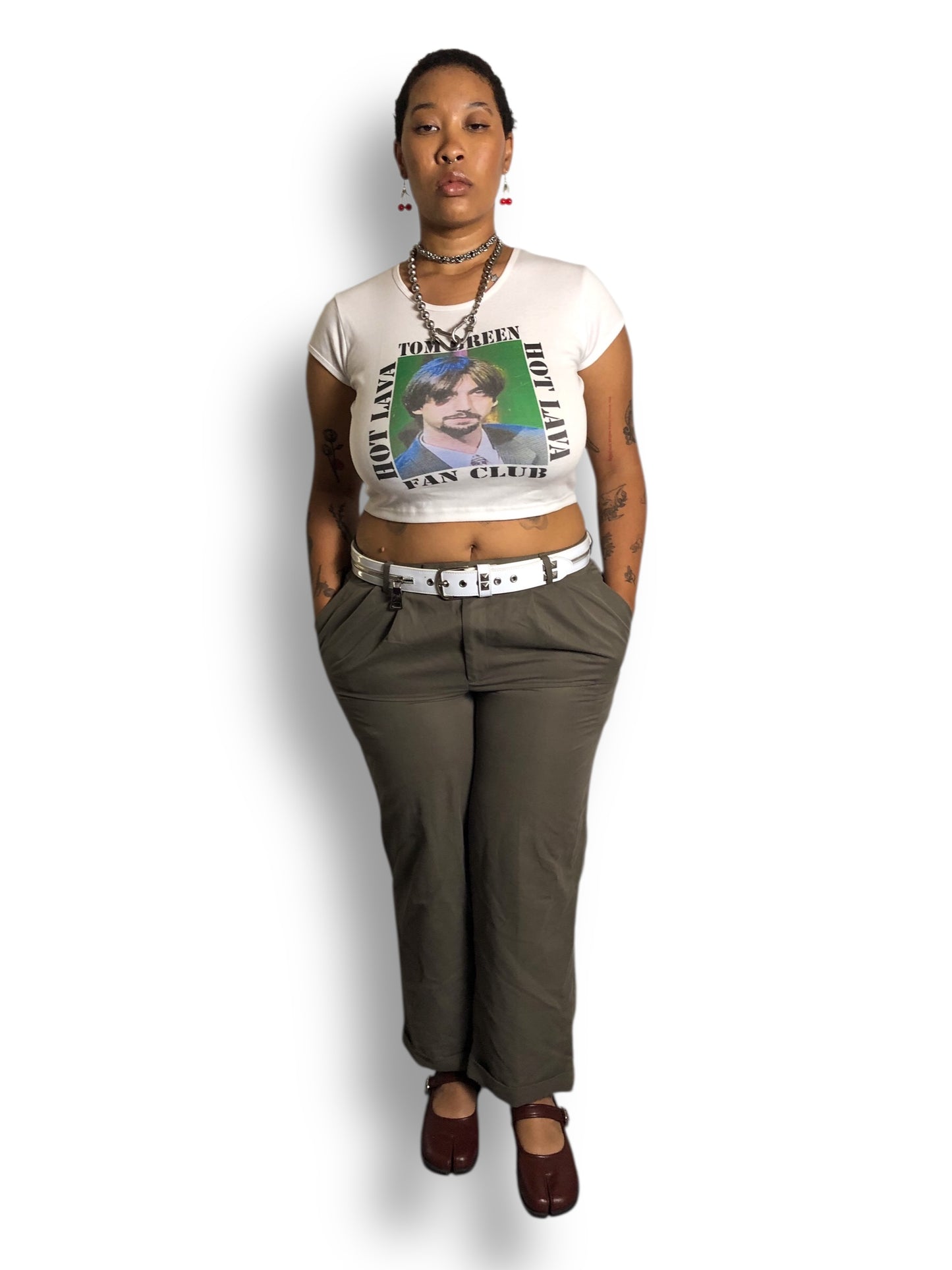 Y2K Dockers Olive Green Pleated Pants (2X)