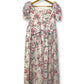 Vintage White Floral Maxi Dress (L/XL)