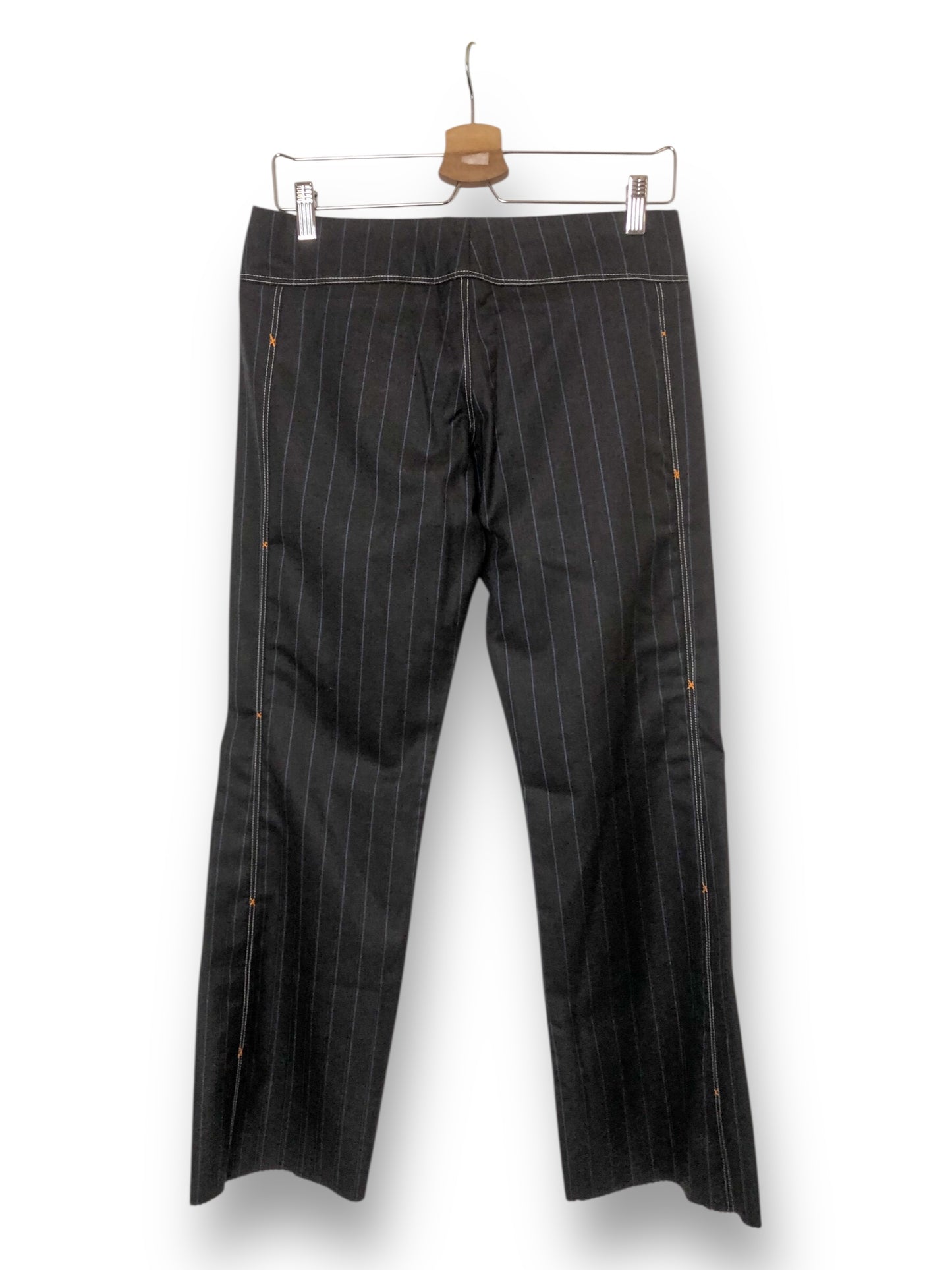 Gray and Blue Pinstripe Slacks (S)