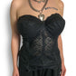 70’s/80’s Goddess Black Lace Bustier Top (36DDD/E)