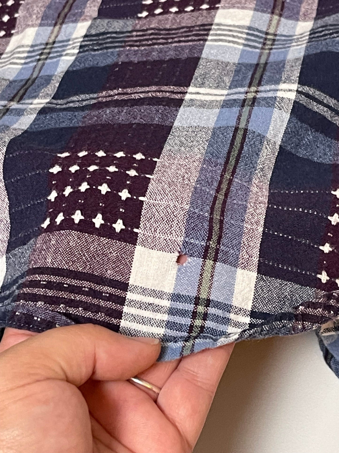 90’s Plaid Button Down Shirt (XL/1X)