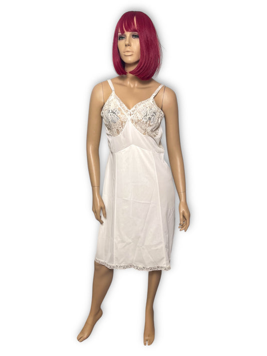 50’s/60’s Penney’s Adonna White Slip Dress (L)