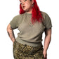 80’s Rejoice! Olive Green Turtleneck Shirt (L/XL/2X)