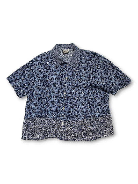 90’s Floral Print Blouse (M)