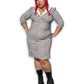 80’s Retro Print Sailor Dress (XL)